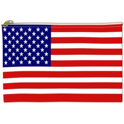 6x8 Accessory Pouch with American Flag design