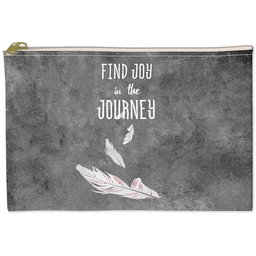 6x8 Accessory Pouch with Joy In The Journey design