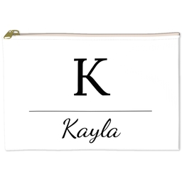 6x8 Accessory Pouch with Monogram Name design