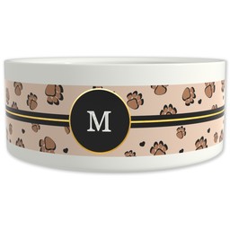 Pet Bowl 9oz with Gilded Paw design