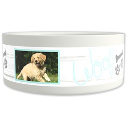 Pet Bowl 9oz with Woofs Of Love design