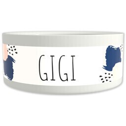 Pet Bowl 9oz with Abstract Paint design
