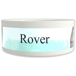 Pet Bowl 9oz with Watercolor Woof design