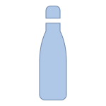 17oz slim water bottle full photo & designed water bottles