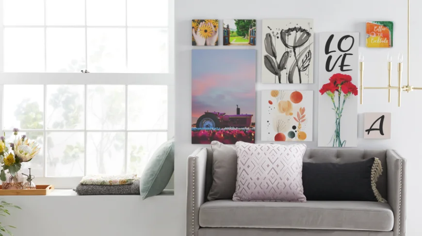 Create your own wall art display