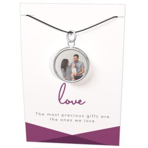 Thumbnail for Corded Necklace with Card and Gift Box - Love Icon 1