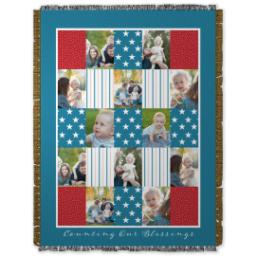Thumbnail for 60x80 Photo Woven Throw with Americana design 1
