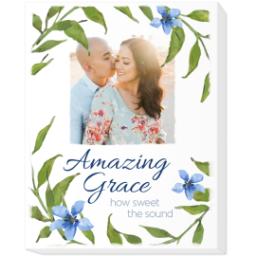 Thumbnail for 11x14 Photo Canvas with Amazing Grace design 1