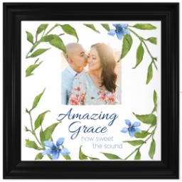 Thumbnail for 16x16 Photo Canvas With Classic Frame with Amazing Grace design 1