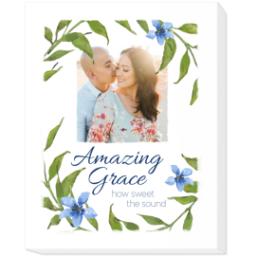 Thumbnail for 16x20 Photo Canvas with Amazing Grace design 1
