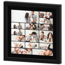 Thumbnail for 12x12 Collage Canvas With Contemporary Frame with Custom Color Collage design 2