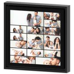 Thumbnail for 12x12 Collage Canvas With Floating Frame with Custom Color Collage design 2