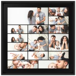 Thumbnail for 16x16 Collage Canvas With Floating Frame with Custom Color Collage design 1