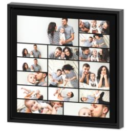 Thumbnail for 16x16 Collage Canvas With Floating Frame with Custom Color Collage design 2