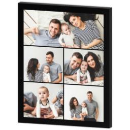 Thumbnail for 16x20 Collage Photo Canvas with Custom Color Collage design 3