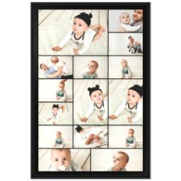 Thumbnail for 24x36 Collage Canvas With Floating Frame with Custom Color Collage design 1
