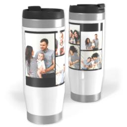 Thumbnail for 14oz Personalized Travel Tumbler with 6 Collage With Text design 1