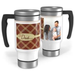 Thumbnail for 14oz Stainless Steel Travel Photo Mug with Best Dad Diamonds design 1