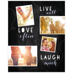 Thumbnail for Poster, 16x20, Matte Photo Paper with Chalk Board Live Love Laugh design 1