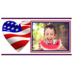 Thumbnail for 14oz Personalized Travel Tumbler with Americana Heart design 2