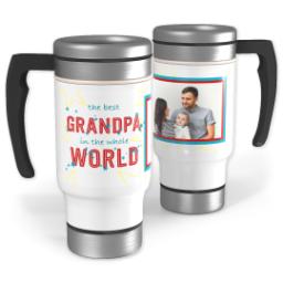 Thumbnail for 14oz Stainless Steel Travel Photo Mug with Best Grandpa In The World design 1