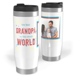 Thumbnail for 14oz Personalized Travel Tumbler with Best Grandpa In The World design 1
