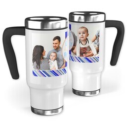 14oz Stainless Steel Travel Photo Mug with Love Makes Us Family design