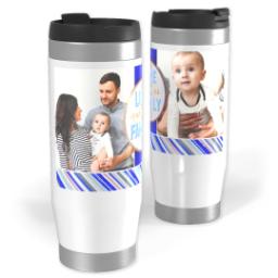 Thumbnail for 14oz Personalized Travel Tumbler with Love Makes Us Family design 1