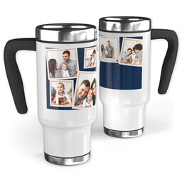 14oz Stainless Steel Travel Photo Mug with Father's Day Collage design
