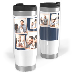 14oz Personalized Travel Tumbler with Father's Day Collage design