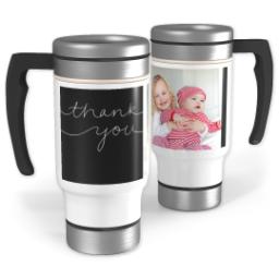 Thumbnail for 14oz Stainless Steel Travel Photo Mug with Flowing Gratitude design 1