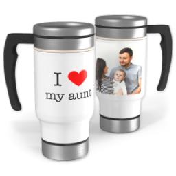 Thumbnail for 14oz Stainless Steel Travel Photo Mug with I Heart My Aunt design 1
