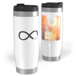 Thumbnail for 14oz Personalized Travel Tumbler with Infinity Love design 1