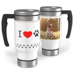 Thumbnail for 14oz Stainless Steel Travel Photo Mug with Love Pets design 1