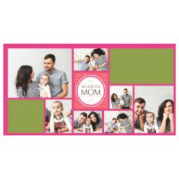 Thumbnail for 14oz Personalized Travel Tumbler with We Love Mom Collage design 2