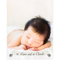 Poster, 11x14, Matte Photo Paper with Love And Cherish design
