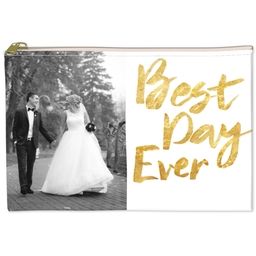 6x8 Accessory Pouch with Best Day Ever design