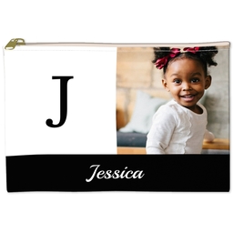 6x8 Accessory Pouch with Classic Monogram design
