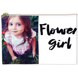 6x8 Accessory Pouch with For The Flower Girl design