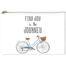 6x8 Accessory Pouch with Joy In The Journey Bike design