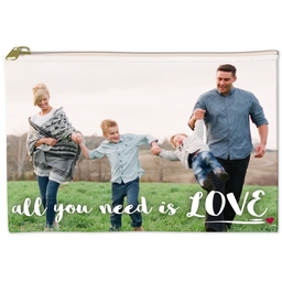 6x8 Accessory Pouch with Need Love design