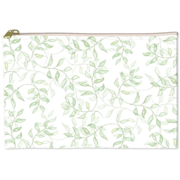 6x8 Accessory Pouch with Watercolor Foliage design
