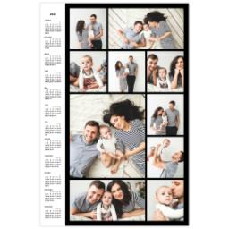 Thumbnail for Collage Poster Calendar, 12x18, Matte Photo Paper with 2022 Custom Color Collage Calendar Poster design 1