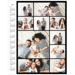 Thumbnail for Collage Poster Calendar, 16x20, Matte Photo Paper with 2022 Custom Color Collage Calendar Poster design 1
