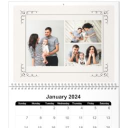 Thumbnail for 8x11, 12 Month Photo Calendar with Art Deco design 1