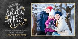 Thumbnail for 4x8 Greeting Card, Matte, Printed Envelope with Glitzy Cheer design 1