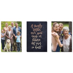 3 Piece Multi-Piece Canvas (24" x 52") with Three Of A Kind: A Family Together design