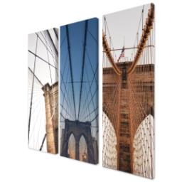 Thumbnail for 3 Piece Multi-Piece Canvas (36”x 36”) with Grand Window Pane: Multi Photo design 2