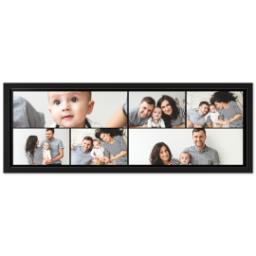 Thumbnail for 12x36 Collage Canvas With Contemporary Frame with Custom Color Collage design 1
