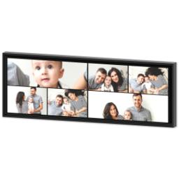 Thumbnail for 12x36 Collage Canvas With Floating Frame with Custom Color Collage design 2